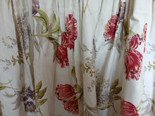 Load image into Gallery viewer, Cream with red &amp; purple florals, lined, 3630k
